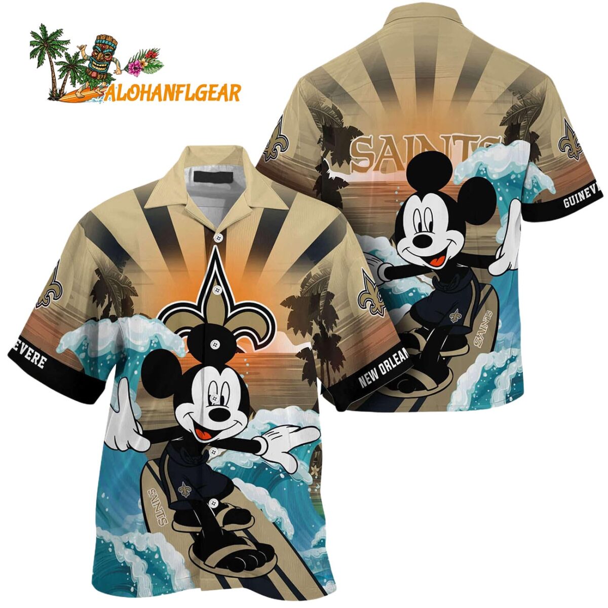 New Orleans Saints Special Mickey Mouse Movies Design Summer Hawaiian Shirt New Orleans Saints Aloha Shirt 1