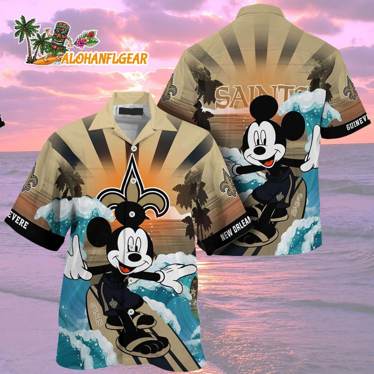 New Orleans Saints Special Mickey Mouse Movies Design Summer Hawaiian Shirt New Orleans Saints Aloha Shirt 2
