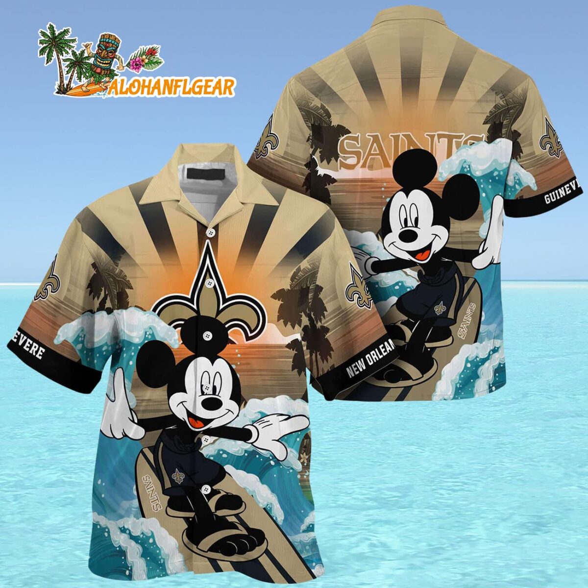 New Orleans Saints Special Mickey Mouse Movies Design Summer Hawaiian Shirt New Orleans Saints Aloha Shirt 4