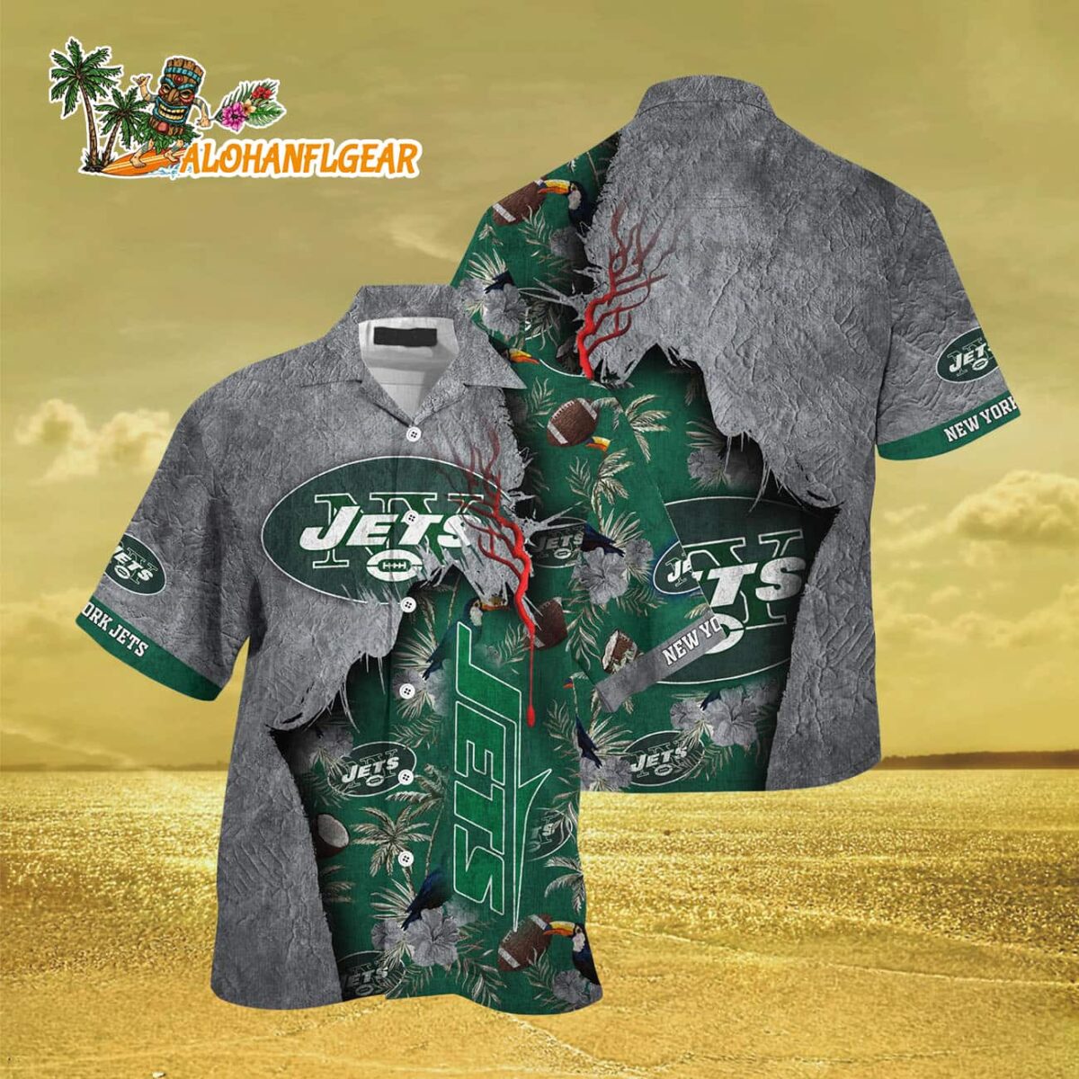 New York Jets Football Team Summer God Hawaii Shirt, Football NFL Hawaiian Shirt 2 New York Jets Football Team Summer God Hawaii Shirt Football NFL Hawaiian Shirt 3