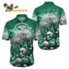 New York Jets Halloween Skull Pumpkin New York Jets Aloha Shirt 1