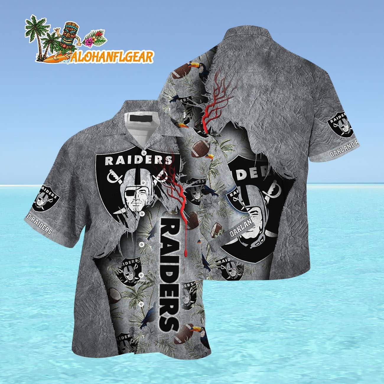 Oakland Raiders Football Team Summer God Hawaii Shirt, Football NFL Hawaiian Shirt Oakland Raiders Football Team Summer God Hawaii Shirt, Football NFL Hawaiian Shirt