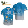 Peanuts Snoopy And Charlie Brown Detroit Lions Hawaiian Shirt Blue Detroit Lions Aloha Shirt 1