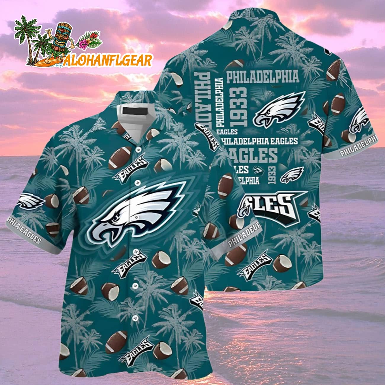 Philadelphia Eagles Football Paradise Hawaiian Shirt, Philadelphia Eagles Aloha Shirt Philadelphia Eagles Football Paradise Hawaiian Shirt, Philadelphia Eagles Aloha Shirt