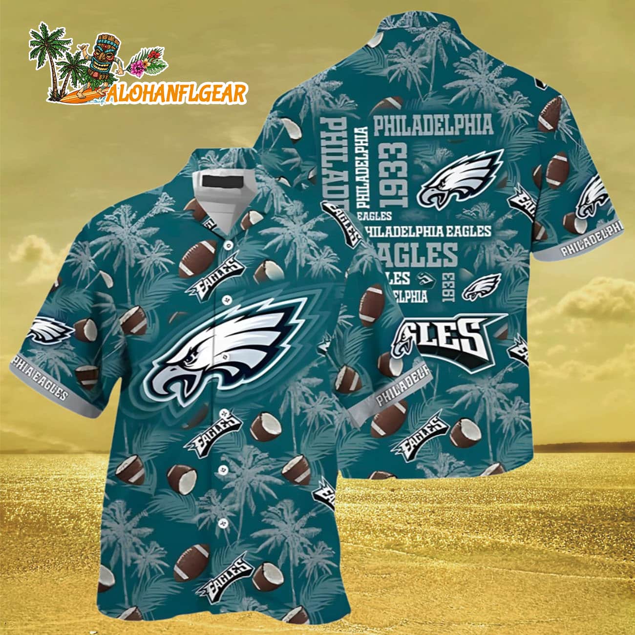 Philadelphia Eagles Football Paradise Hawaiian Shirt, Philadelphia Eagles Aloha Shirt Philadelphia Eagles Football Paradise Hawaiian Shirt, Philadelphia Eagles Aloha Shirt