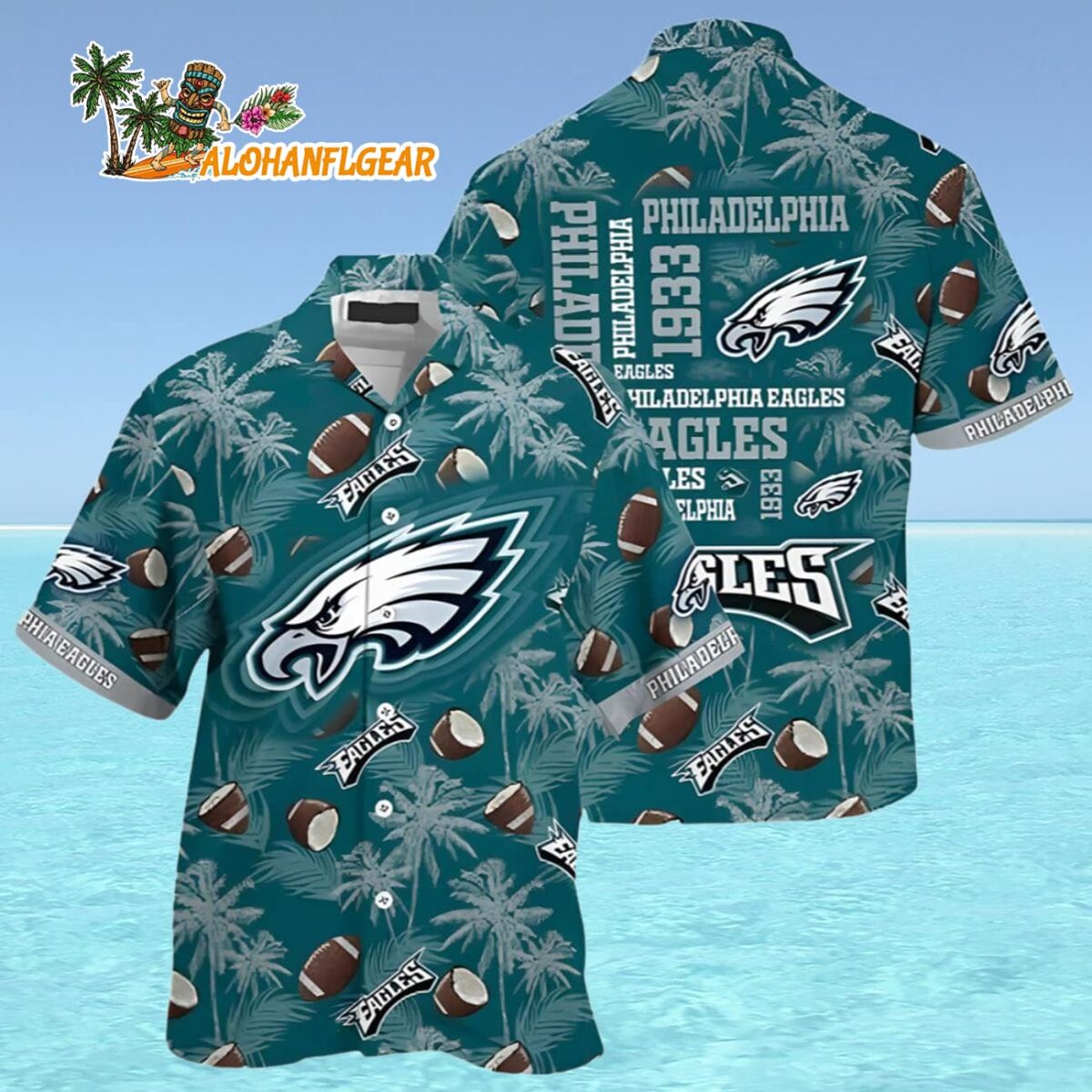 Philadelphia Eagles Football Paradise Hawaiian Shirt Philadelphia Eagles Aloha Shirt 4