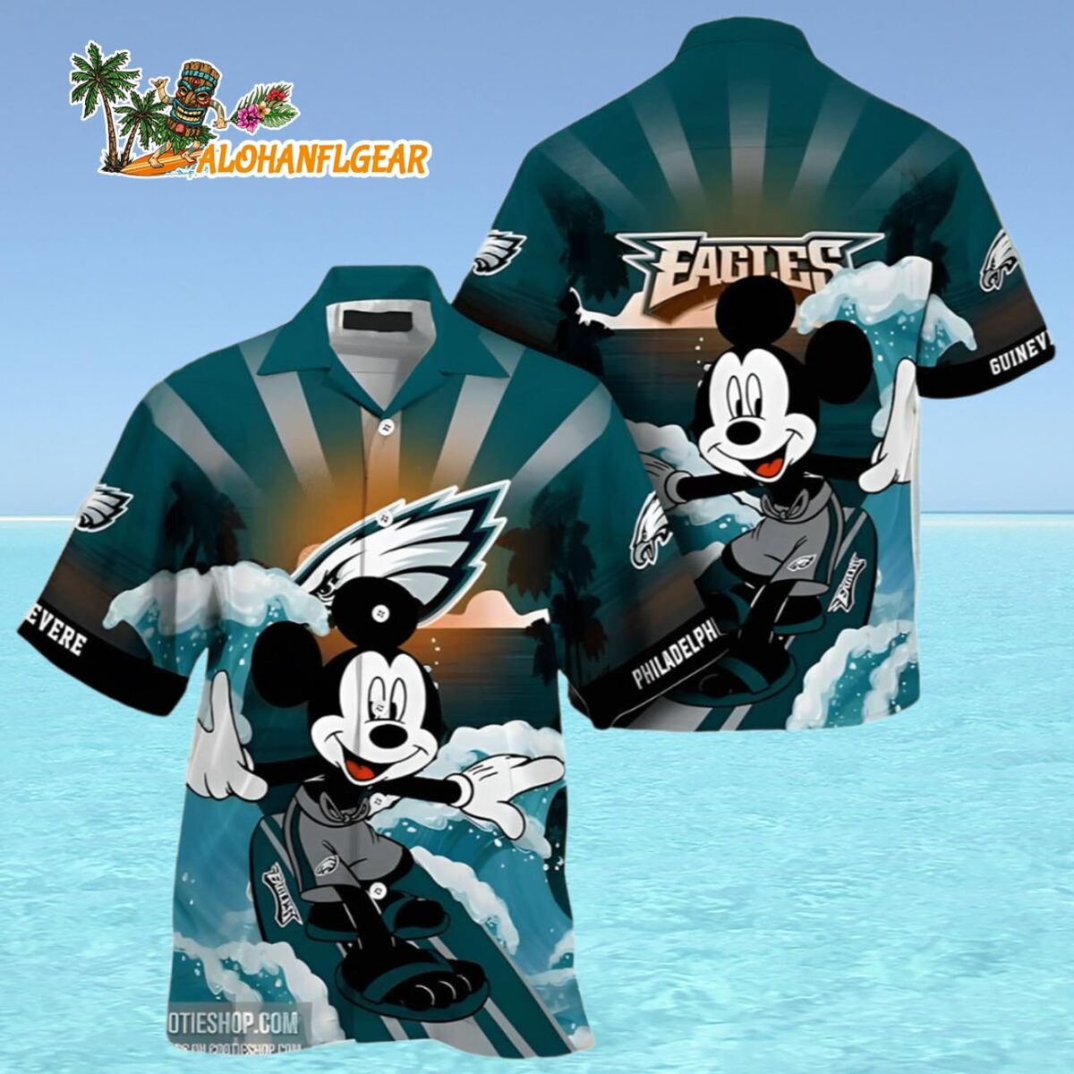 Philadelphia Eagles Hawaiian Shirt Custom Name Philadelphia Eagles Aloha Shirt 4