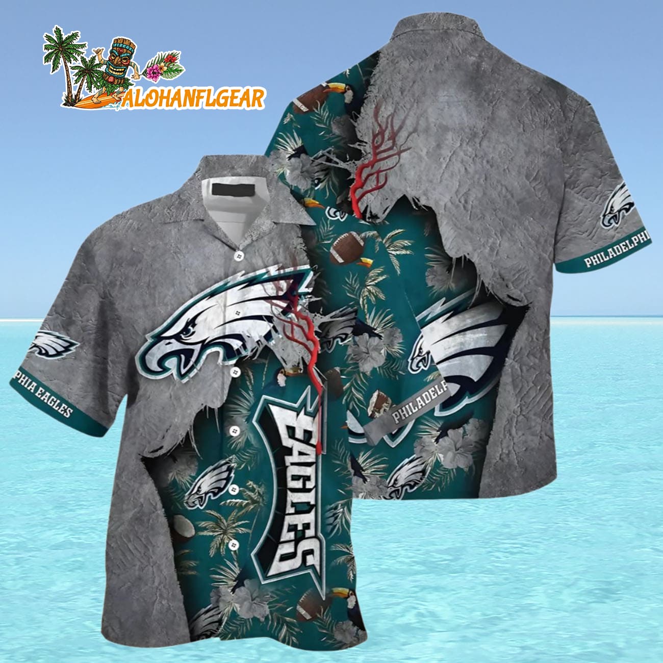 Philadelphia Eagles Hawaiian Shirt, Philadelphia Eagles Aloha Shirt Philadelphia Eagles Hawaiian Shirt, Philadelphia Eagles Aloha Shirt