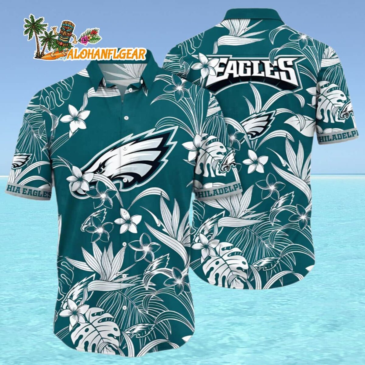 Philadelphia Eagles Hawaiian Shirt Solstice Philadelphia Eagles Aloha Shirt 4