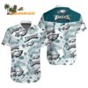 Philadelphia Eagles Shirt Mens Hibiscus Flower Pattern Philadelphia Eagles Aloha Shirt 1