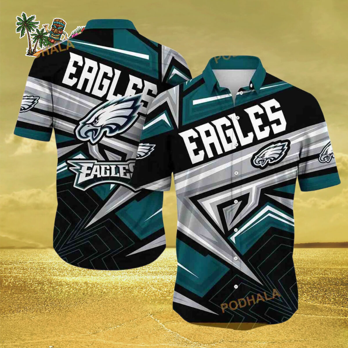 Philadelphia Eagles Shirt Trending Summer For Sports Fans Philadelphia Eagles Aloha Shirt 3