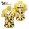 Pittsburgh Steelers Flower Hawaiian Shirt Trending Summer Pittsburgh Steelers Aloha Shirt 1