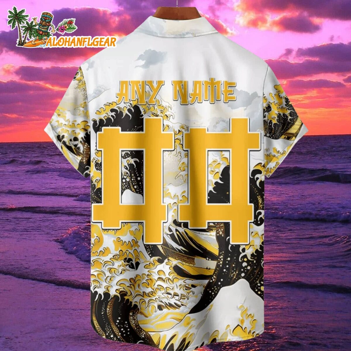 Pittsburgh Steelers Great Wave Hawaiian Shirt Custom Name And Number NFL Aloha Shirt 2