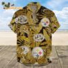 Pittsburgh Steelers Hawaiian Shirt Retro Logo Revolution NFL Aloha Shirt 2025 1