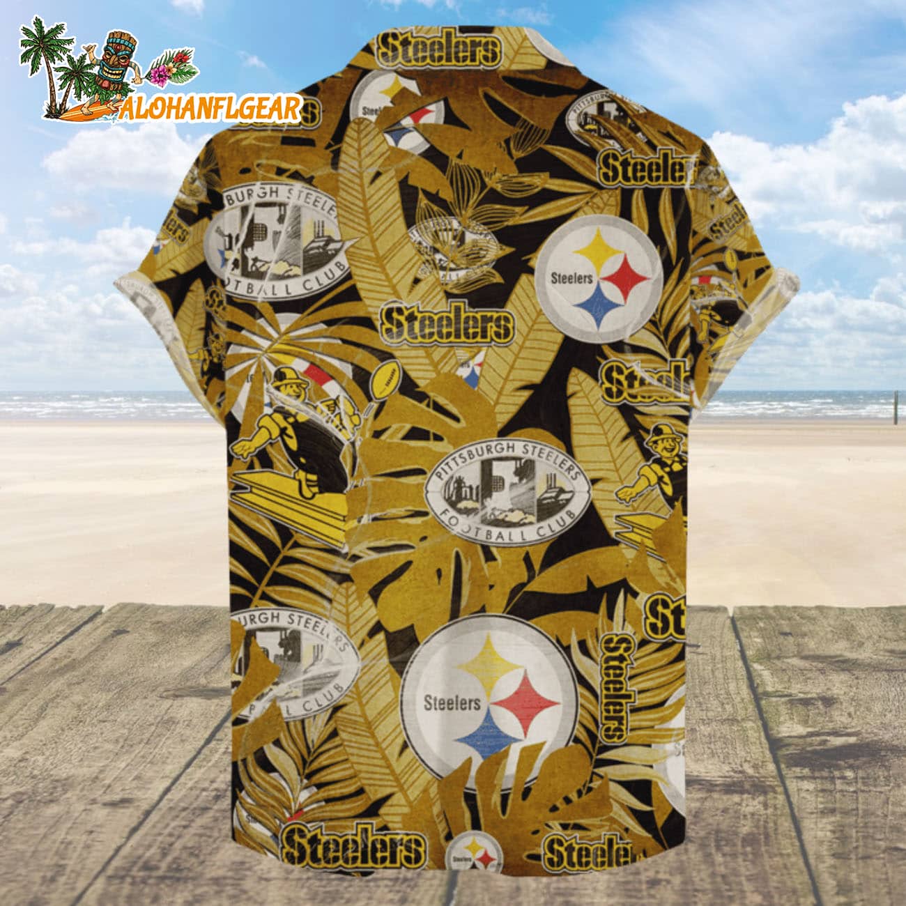 Pittsburgh Steelers Hawaiian Shirt Retro Logo Revolution NFL Aloha Shirt 2025 Pittsburgh Steelers Hawaiian Shirt Retro Logo Revolution NFL Aloha Shirt 2025