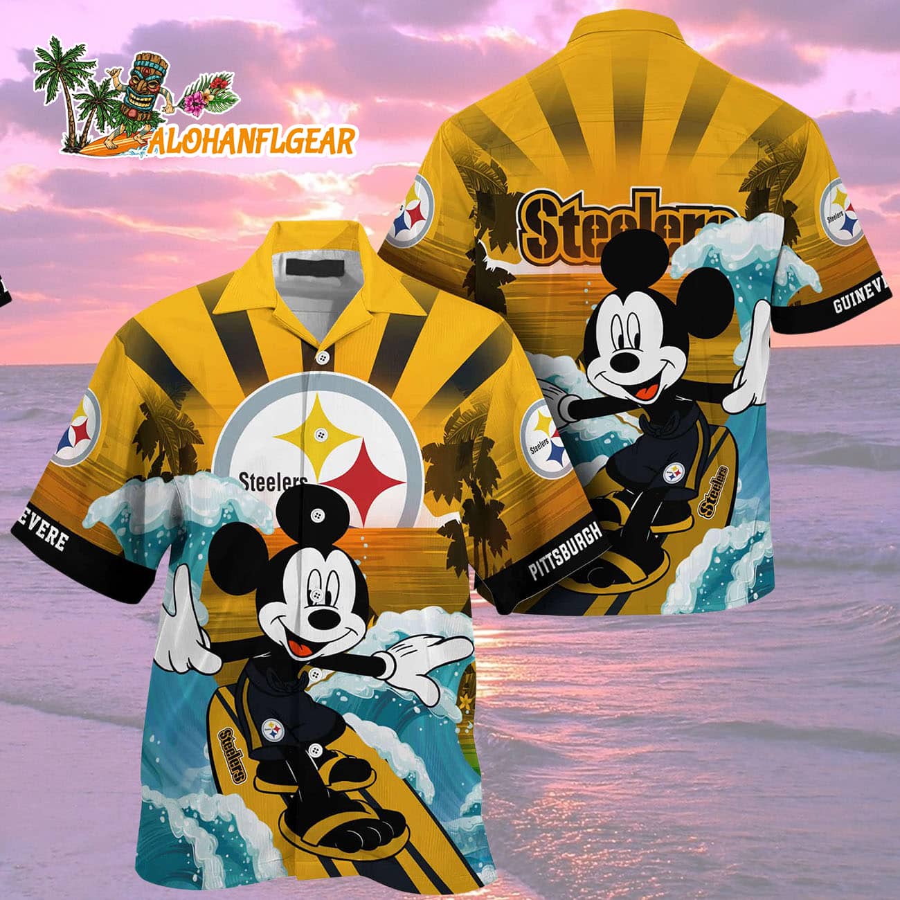 Pittsburgh Steelers Special Mickey Mouse Movies Design Summer Hawaiian Shirt, Pittsburgh Steelers Aloha Shirt Pittsburgh Steelers Special Mickey Mouse Movies Design Summer Hawaiian Shirt, Pittsburgh Steelers Aloha Shirt