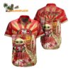 San Francisco 49Ers Baby Yoda Tropical Aloha Hawaiian Shirt For Men And Women San Francisco 49ers Aloha Shirt 1