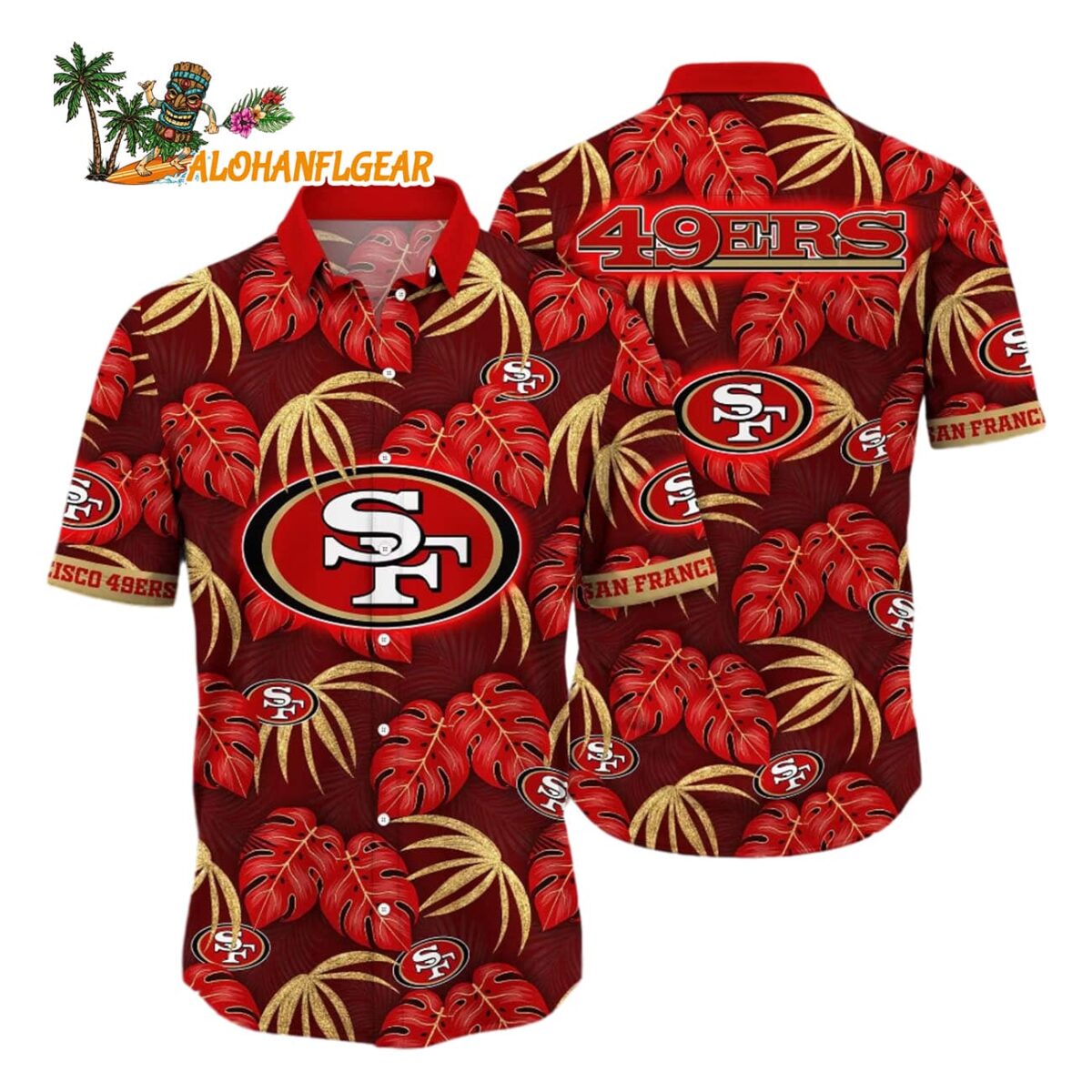 San Francisco 49Ers Hawaiian Shirt Warm Weather San Francisco 49ers Aloha Shirt 1
