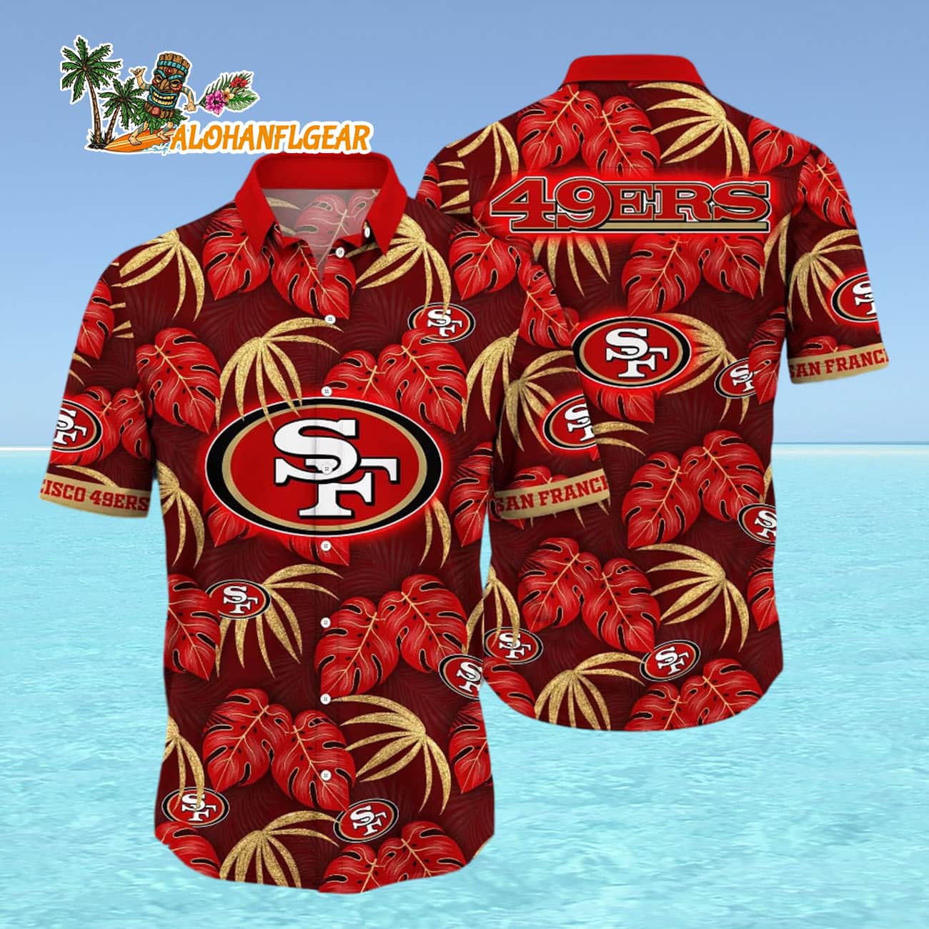 San Francisco 49Ers Hawaiian Shirt Warm-Weather, San Francisco 49ers Aloha Shirt San Francisco 49Ers Hawaiian Shirt Warm-Weather, San Francisco 49ers Aloha Shirt