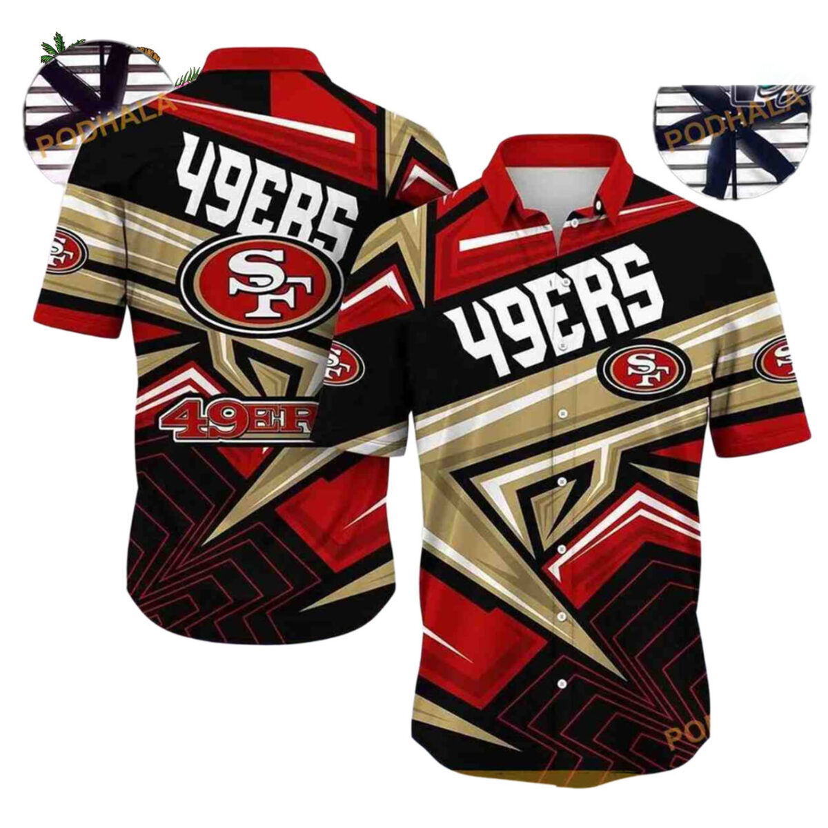 San Francisco 49ers Hawaiian Shirt Trending Summer For Sports Fans San Francisco 49ers Aloha Shirt 1
