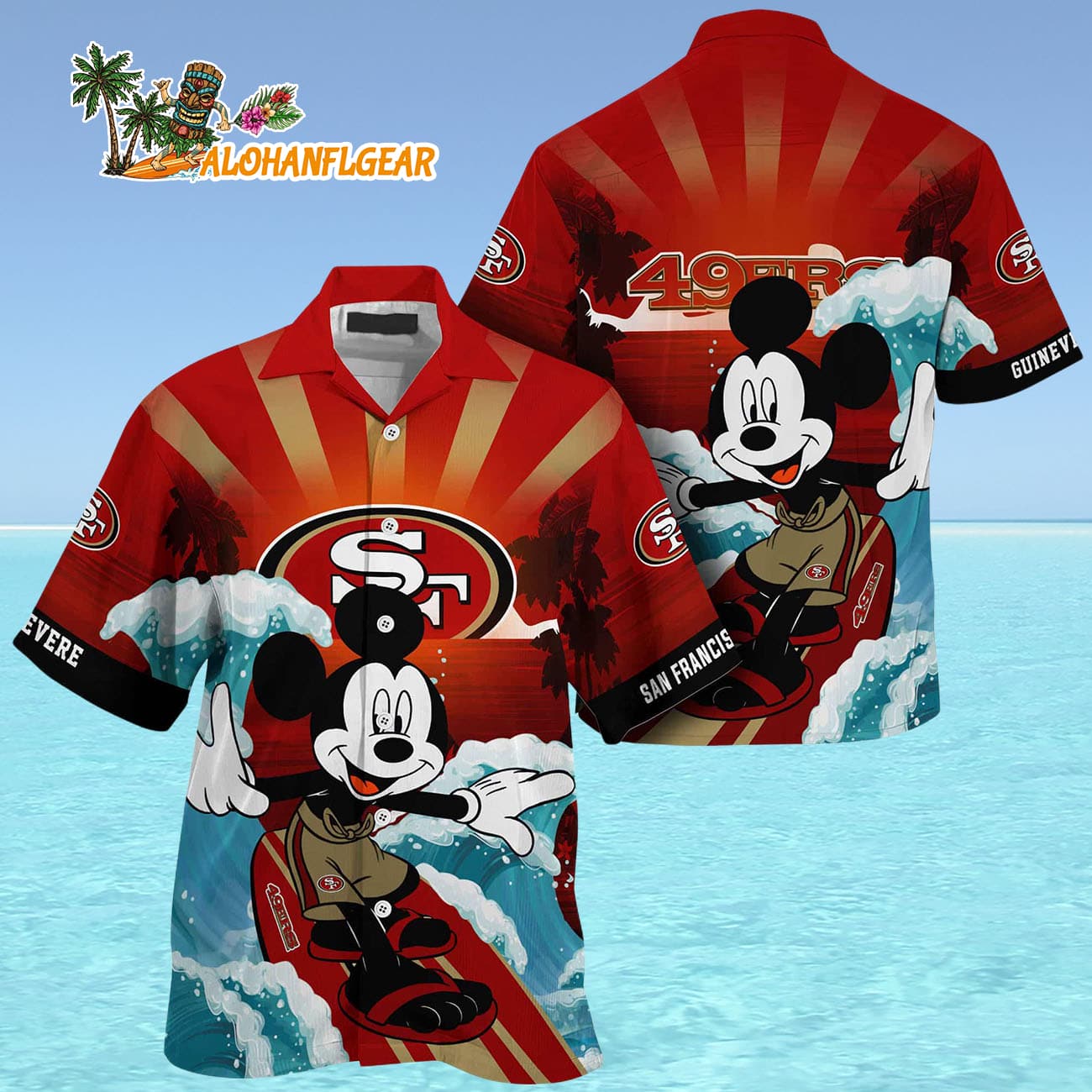 San Francisco 49ers Special Mickey Mouse Movies Design Summer Hawaiian Shirt, San Francisco 49ers Aloha Shirt San Francisco 49ers Special Mickey Mouse Movies Design Summer Hawaiian Shirt, San Francisco 49ers Aloha Shirt