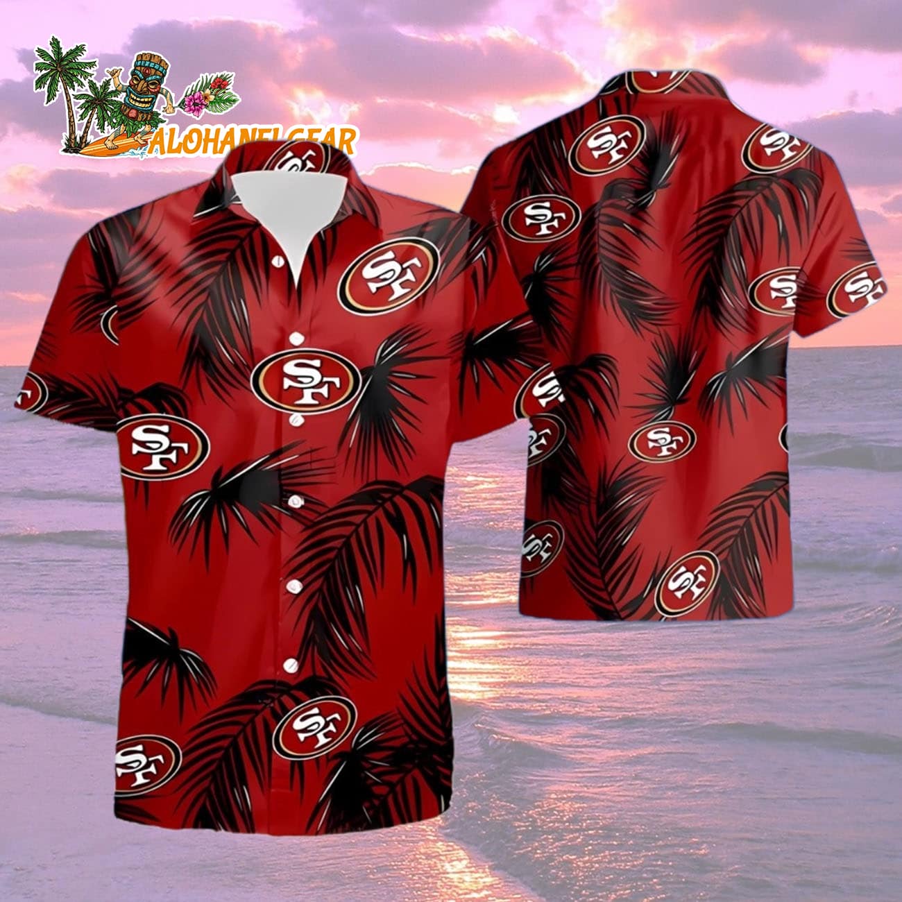 San Francisco 49ers Tropical Summer Hawaiian Shirt Unique, San Francisco 49ers Aloha Shirt San Francisco 49ers Tropical Summer Hawaiian Shirt Unique, San Francisco 49ers Aloha Shirt