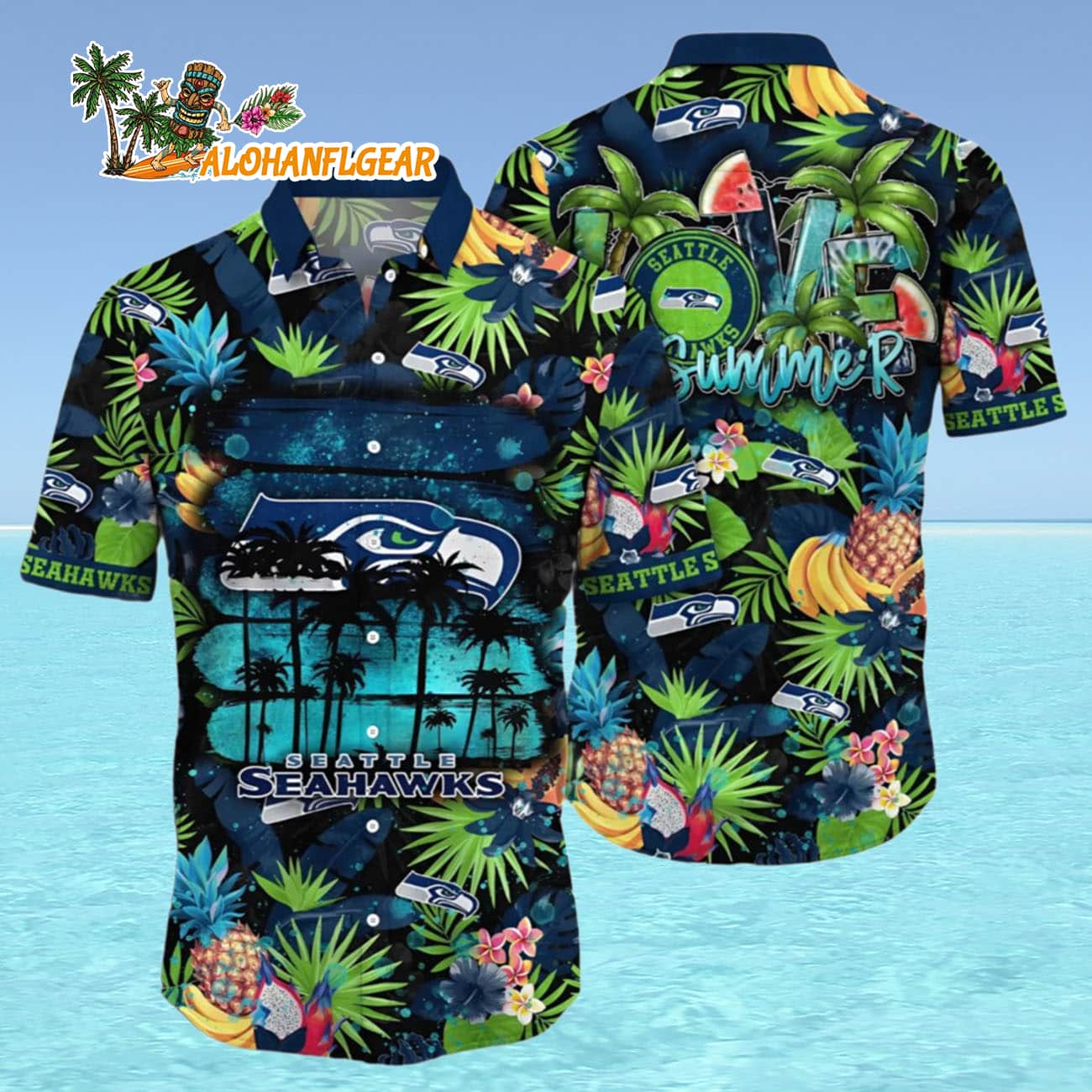 Seattle Seahawks Love Summer Beach, Seattle Seahawks Aloha Shirt Seattle Seahawks Love Summer Beach, Seattle Seahawks Aloha Shirt