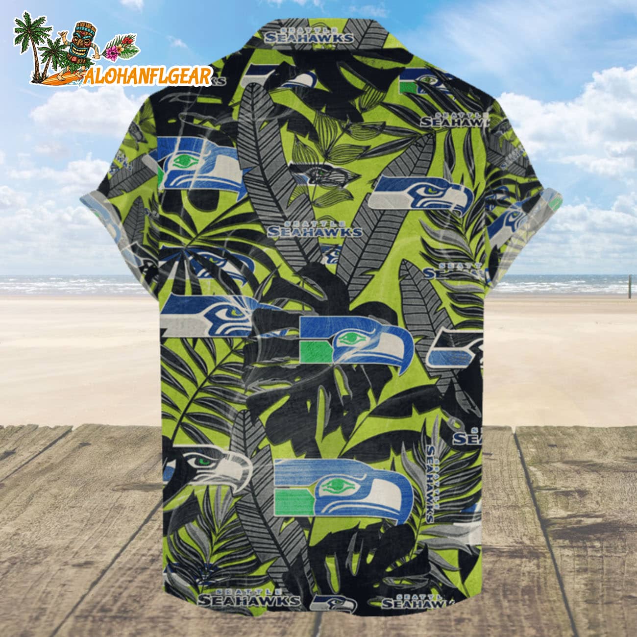 Seattle Seahawks Retro Logo Hawaiian Shirt, Seattle Seahawks Aloha Shirt Seattle Seahawks Retro Logo Hawaiian Shirt, Seattle Seahawks Aloha Shirt