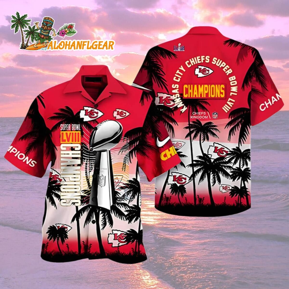 Super Bowl Champions Kansas City Chiefs Hawaiian Shirt Kansas City Chiefs Aloha Shirt 2