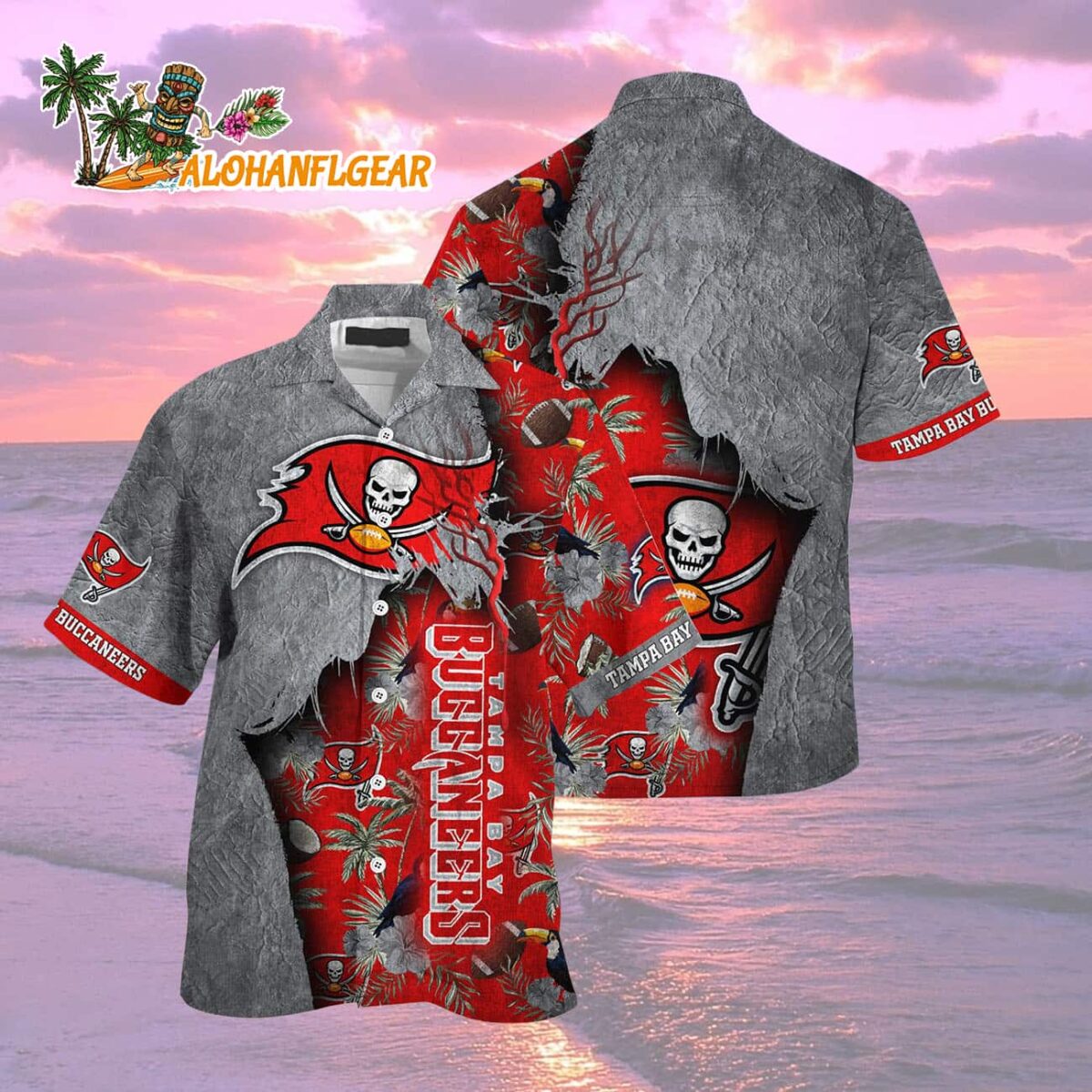 Tampa Bay Buccaneers Football Team Summer God Hawaii Shirt Football NFL Hawaiian Shirt 2