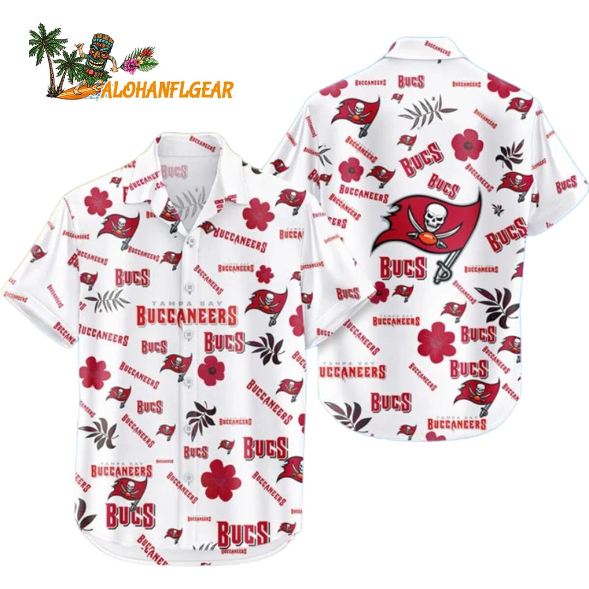 Tampa Bay Buccaneers Hawaiian Shirt Tropical Beach Tampa Bay Buccaneers Aloha Shirt 1
