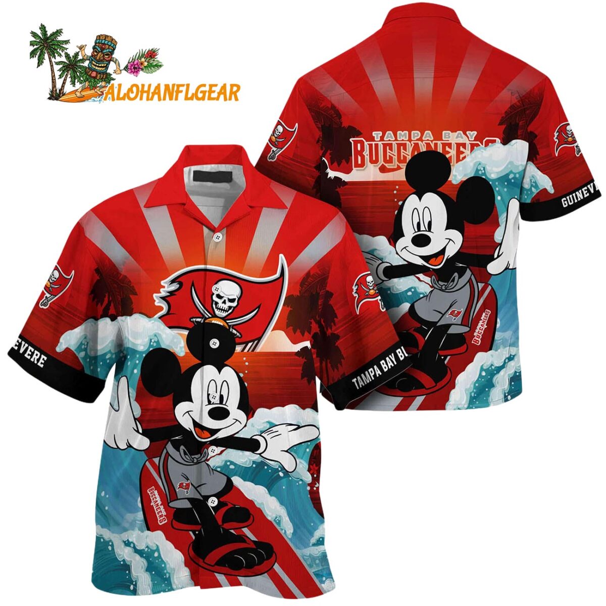 Tampa Bay Buccaneers Special Mickey Mouse Movies Design Summer Hawaiian Shirt Tampa Bay Buccaneers Aloha Shirt 1