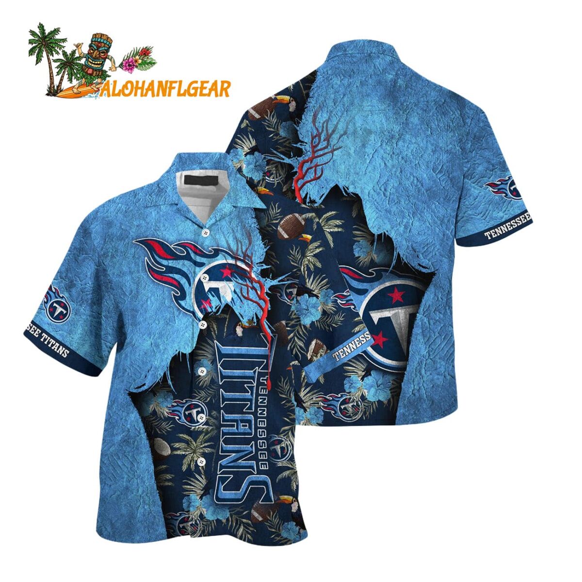Tennessee Titans Football Team Summer God Hawaii Shirt Football NFL Hawaiian Shirt 1