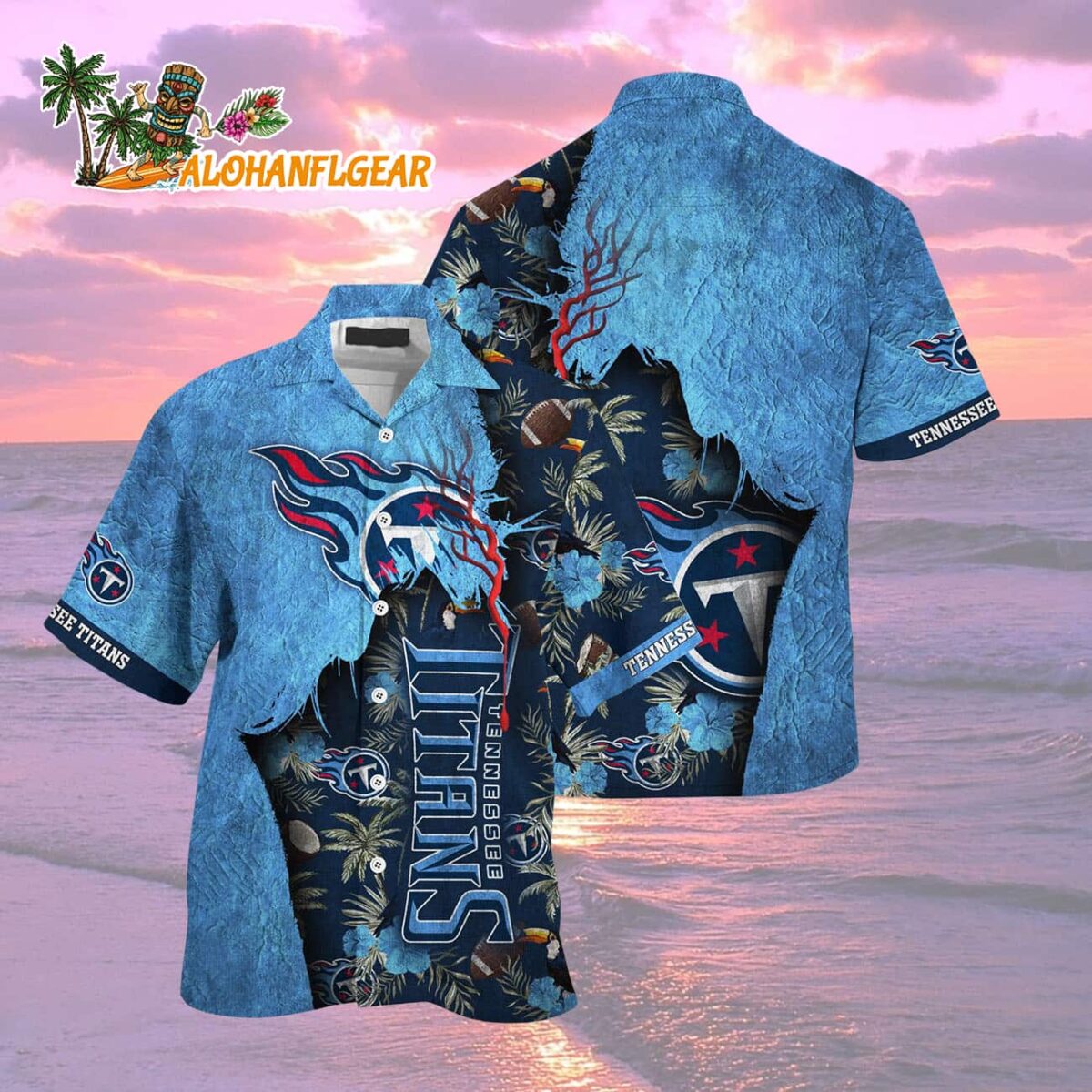 Tennessee Titans Football Team Summer God Hawaii Shirt Football NFL Hawaiian Shirt 2