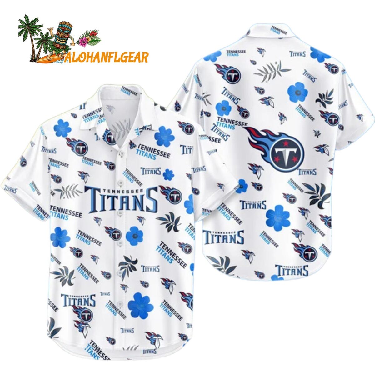 Tennessee Titans Hawaiian Shirt Tropical Beach Tennessee Titans Aloha Shirt 1
