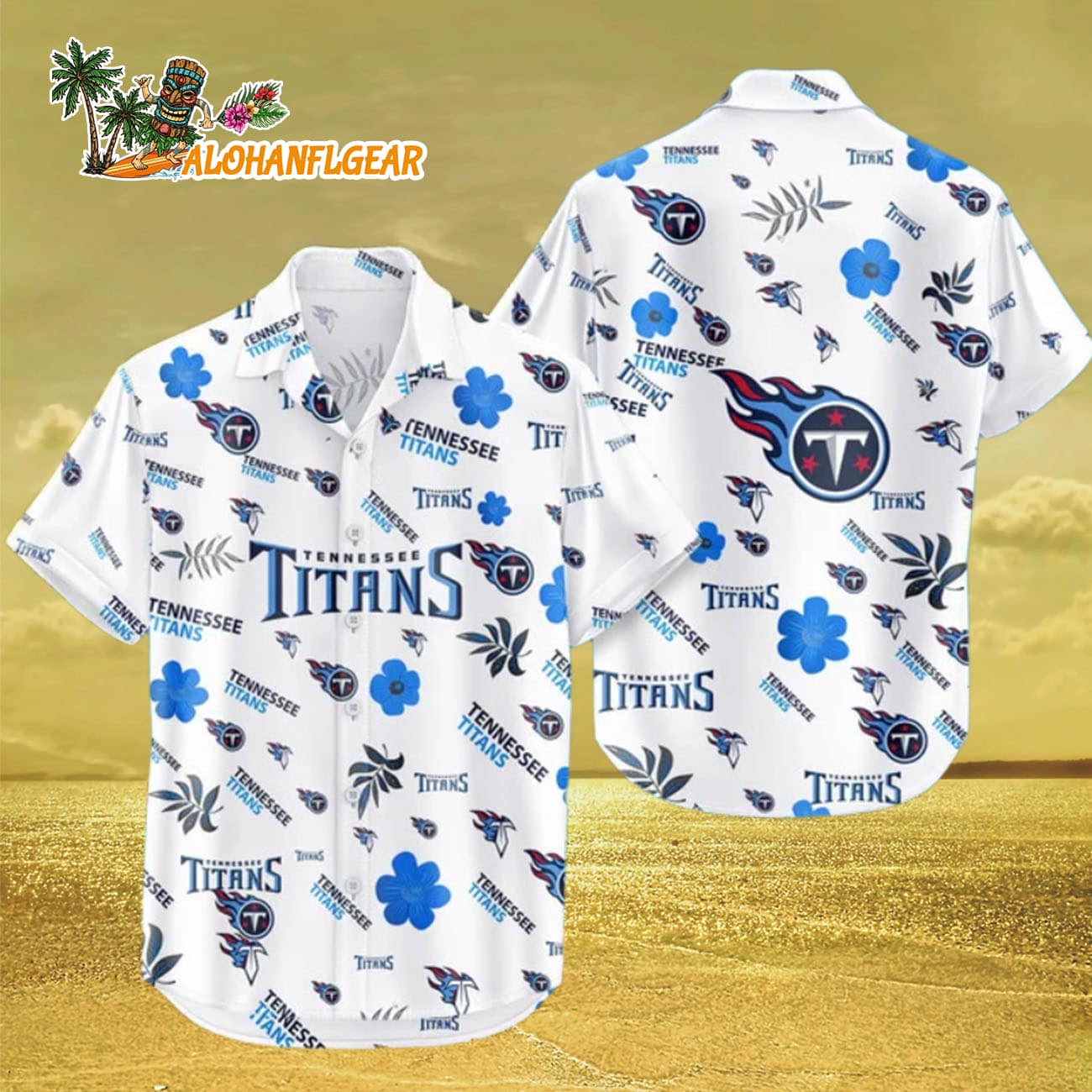 Tennessee Titans Hawaiian Shirt Tropical Beach, Tennessee Titans Aloha Shirt Tennessee Titans Hawaiian Shirt Tropical Beach, Tennessee Titans Aloha Shirt