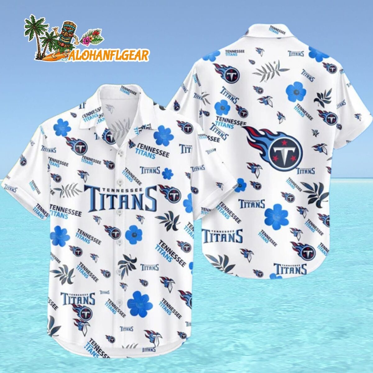Tennessee Titans Hawaiian Shirt Tropical Beach Tennessee Titans Aloha Shirt 4