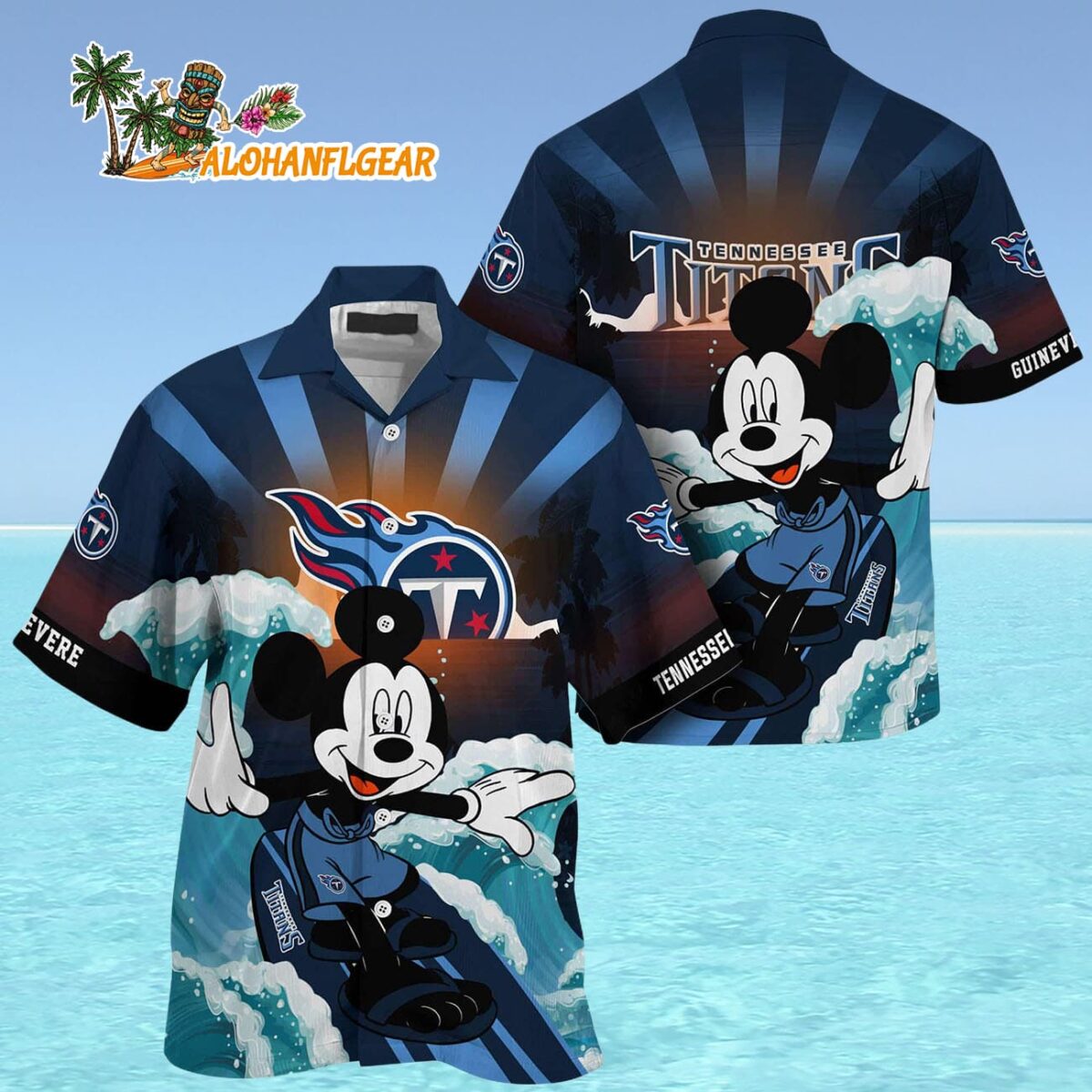 Tennessee Titans Special Mickey Mouse Movies Design Summer Hawaiian Shirt Tennessee Titans Aloha Shirt 4