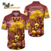 Washington Commanders Halloween Skull Pumpkin Hawaiian Shirt Washington Commanders Aloha Shirt 1