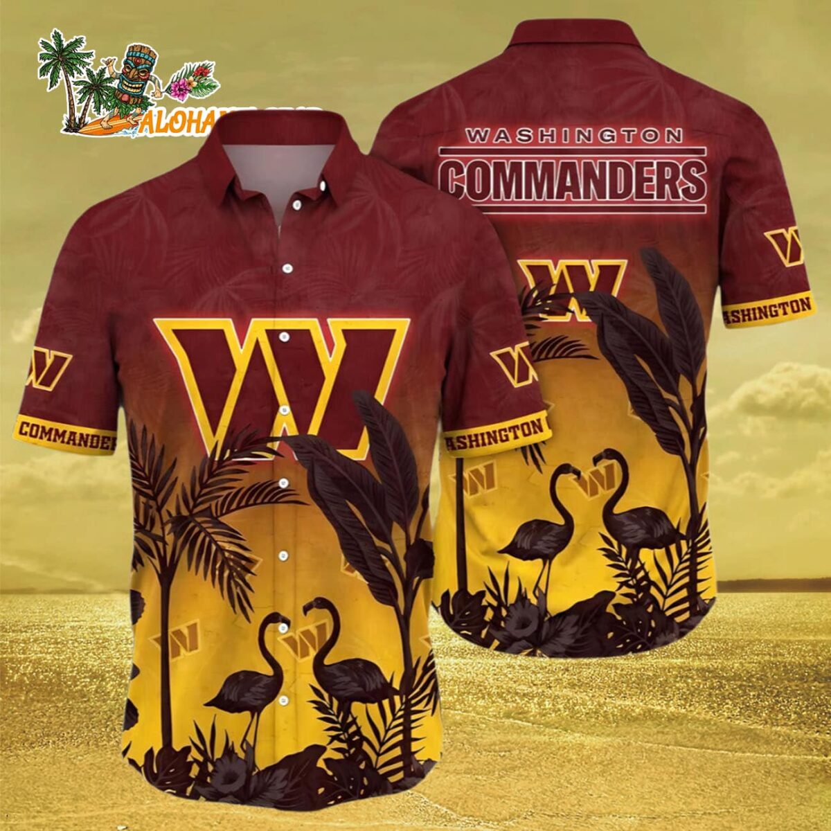 Washington Commanders Hawaii Shirt Funny Washington Commanders Aloha Shirt 3