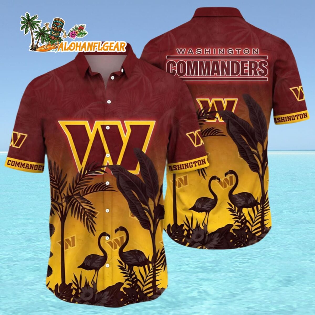 Washington Commanders Hawaii Shirt Funny Washington Commanders Aloha Shirt 4