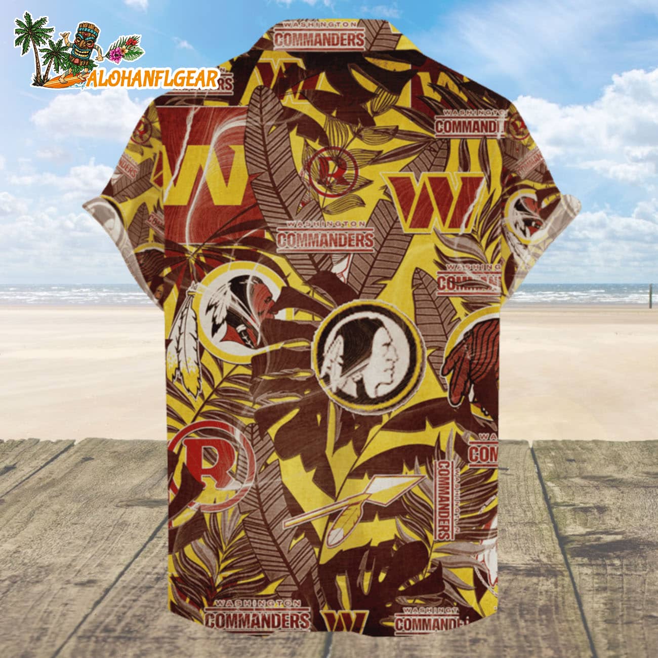 Washington Commanders Hawaiian Shirt Retro Logo Revolution NFL Aloha Shirt 2025 Washington Commanders Hawaiian Shirt Retro Logo Revolution NFL Aloha Shirt 2025