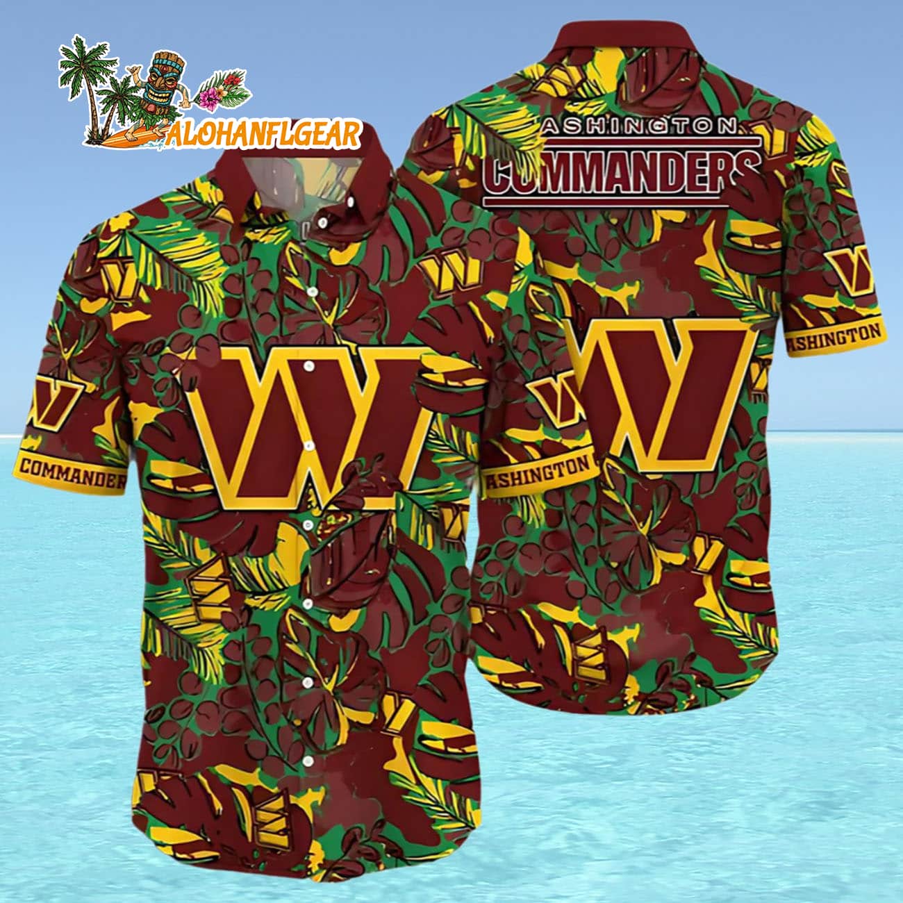 Washington Commanders Hawaiian Shirt Sunsets, Washington Commanders Aloha Shirt Washington Commanders Hawaiian Shirt Sunsets, Washington Commanders Aloha Shirt