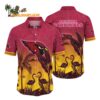 Arizona Cardinals Flamingo And Flower Funny Hawaiian Shirt Arizona Cardinals Aloha Shirt 1