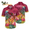 Arizona Cardinals Flamingo And Flower Hawaiian Shirt Arizona Cardinals Aloha Shirt 1