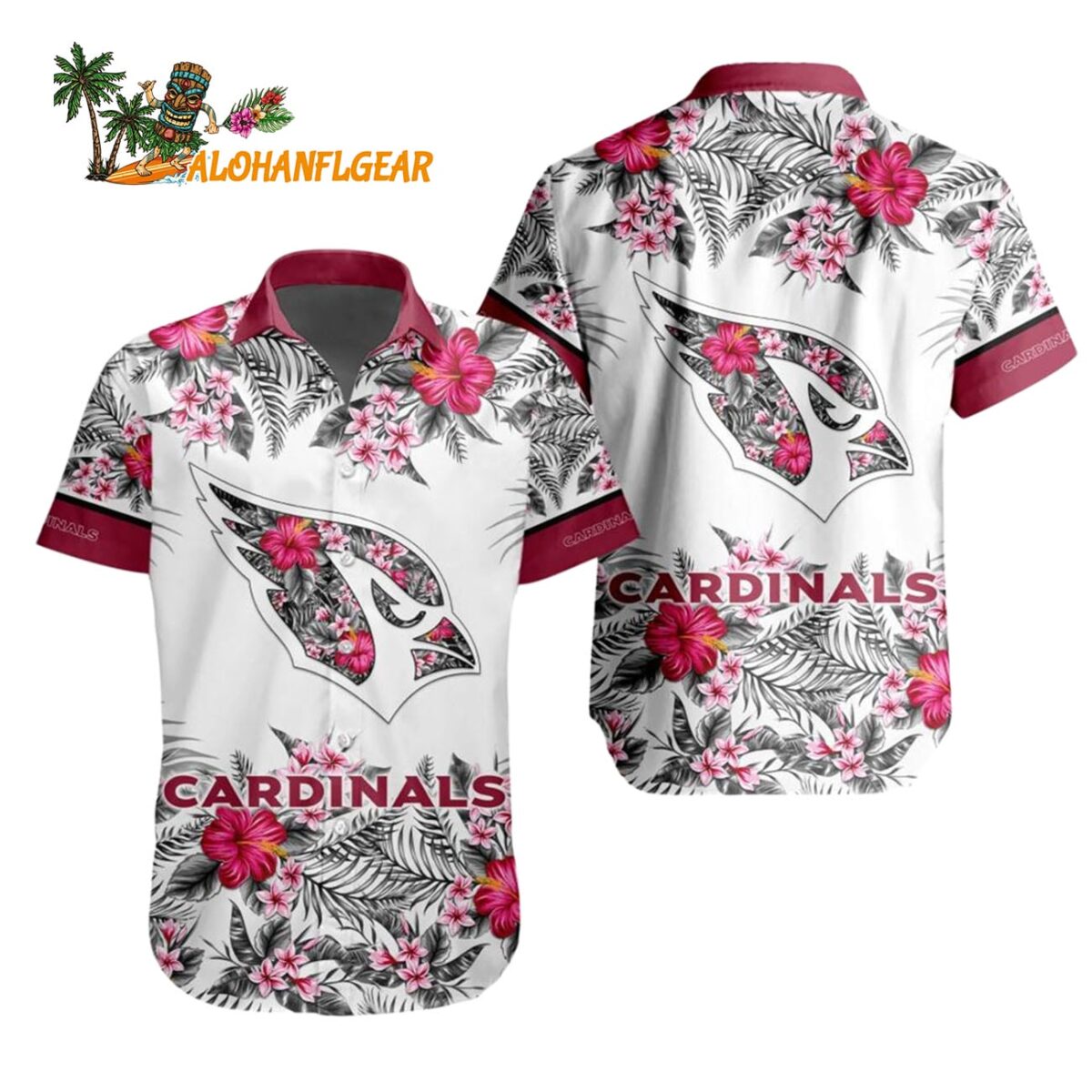 Arizona Cardinals Special Floral Tropical Team Spirit Hawaiian Shirt Arizona Cardinals Aloha Shirt 1