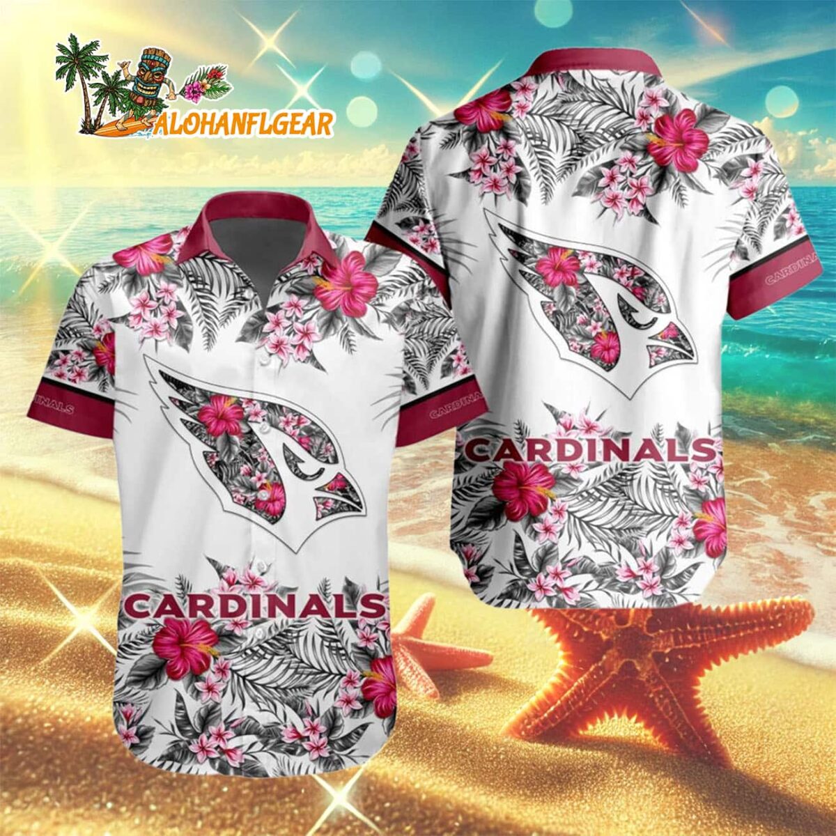 Arizona Cardinals Special Floral Tropical Team Spirit Hawaiian Shirt, Arizona Cardinals Aloha Shirt 2 Arizona Cardinals Special Floral Tropical Team Spirit Hawaiian Shirt Arizona Cardinals Aloha Shirt 3