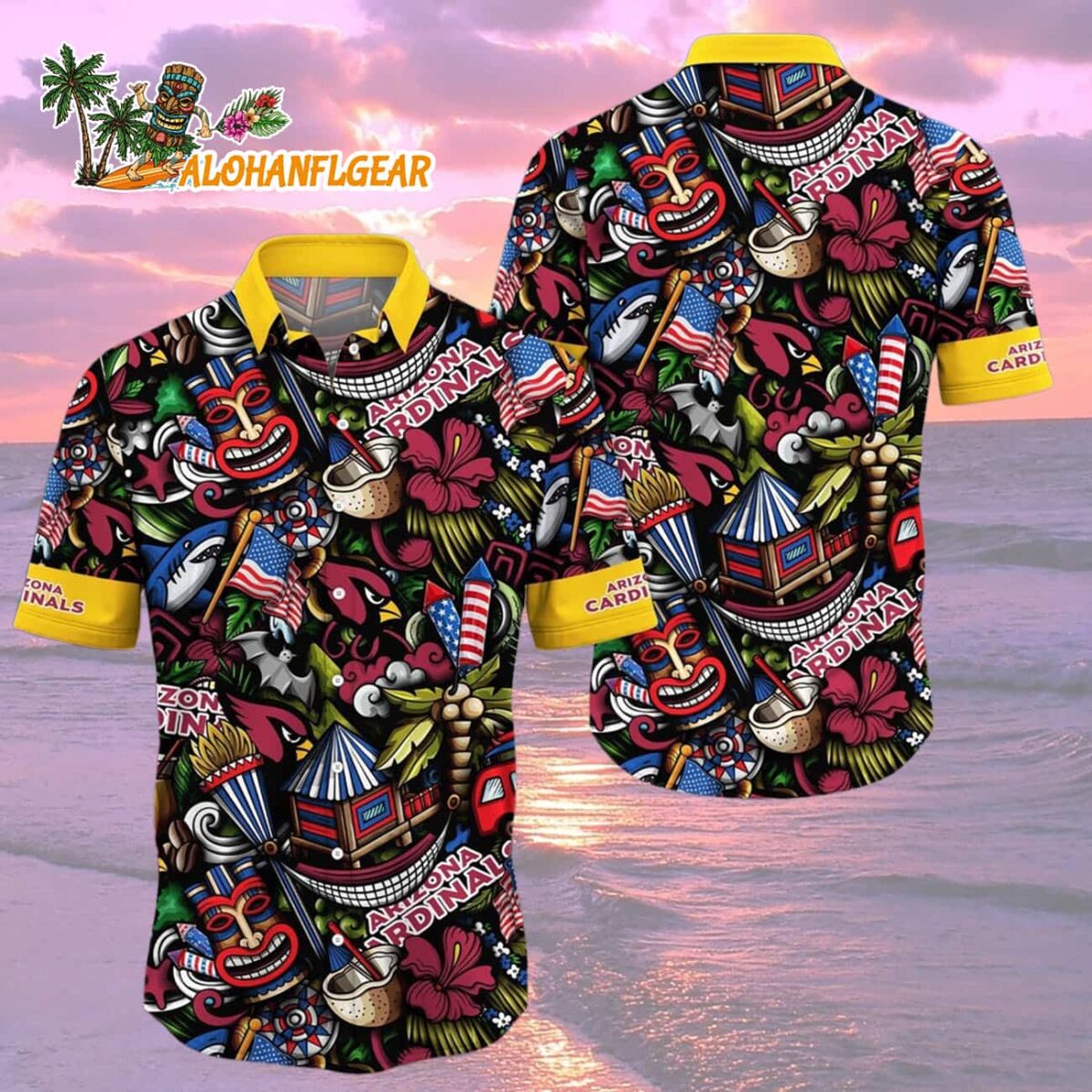 Arizona Cardinals Tiki Me Off Hawaiian Shirt, Arizona Cardinals Aloha Shirt 1 Arizona Cardinals Tiki Me Off Hawaiian Shirt Arizona Cardinals Aloha Shirt 2