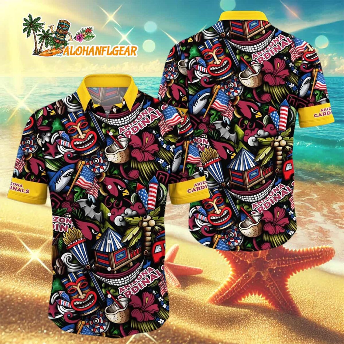 Arizona Cardinals Tiki Me Off Hawaiian Shirt, Arizona Cardinals Aloha Shirt 2 Arizona Cardinals Tiki Me Off Hawaiian Shirt Arizona Cardinals Aloha Shirt 3