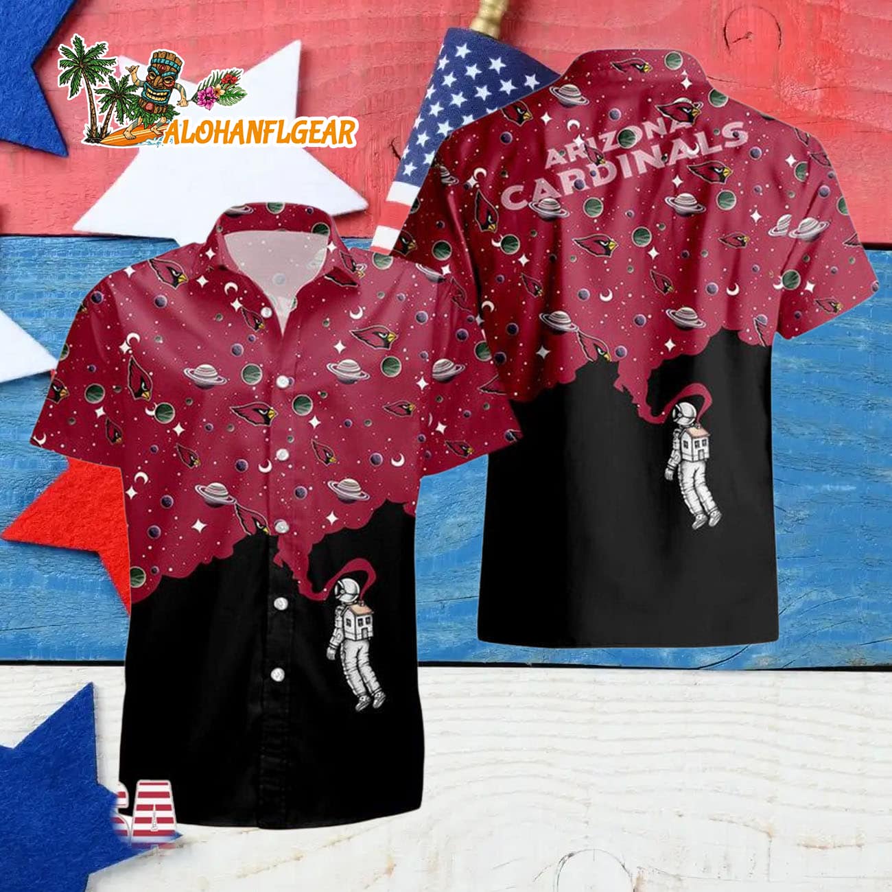 Arizona Cardinals Universal Astronaut Pattern Hawaiian Shirt, Arizona Cardinals Aloha Shirt Arizona Cardinals Universal Astronaut Pattern Hawaiian Shirt, Arizona Cardinals Aloha Shirt